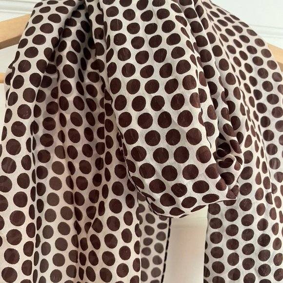 Modern Dot Silk Scarf - Picture 2 of 6